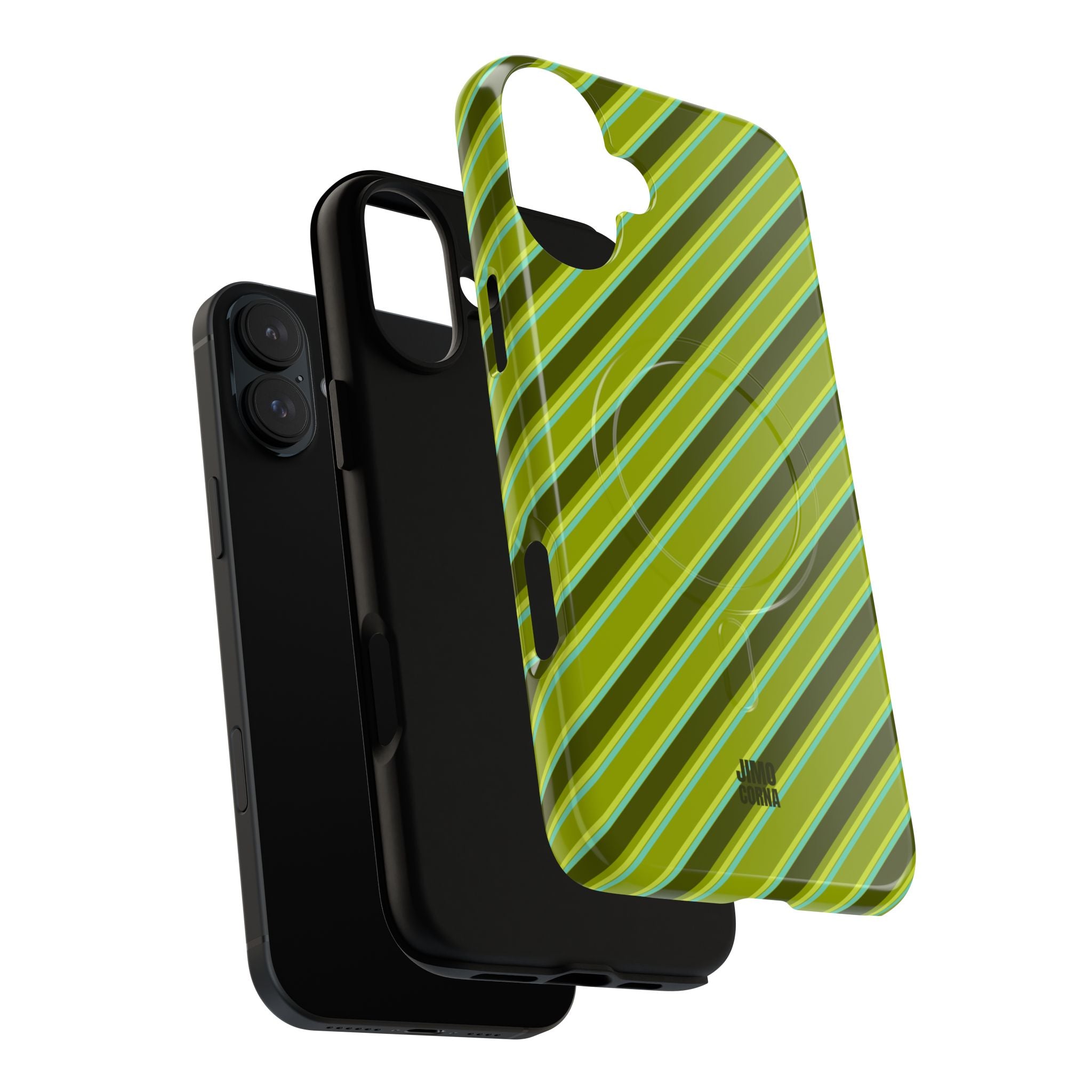 Angelina Stripes | Olive - MagSafe iPhone Case