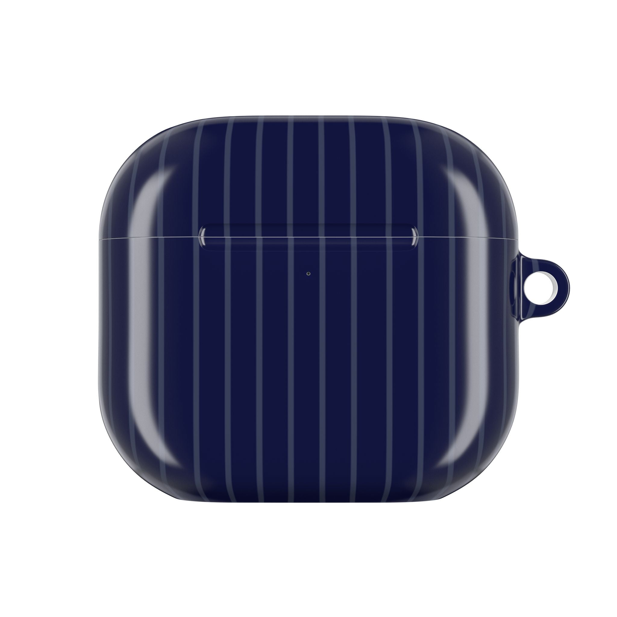 Navy Blue Soft Stripes AirPods Case