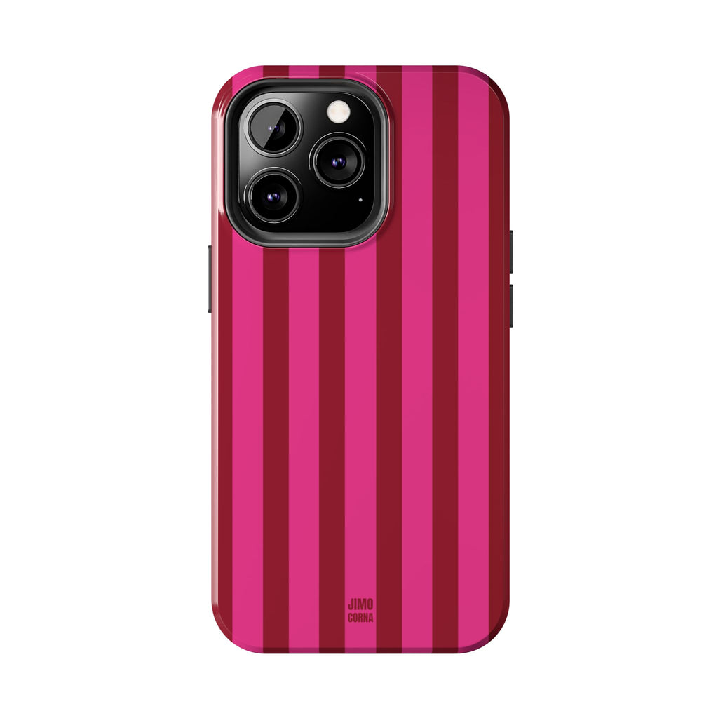Strawberry Burst Bold Stripes