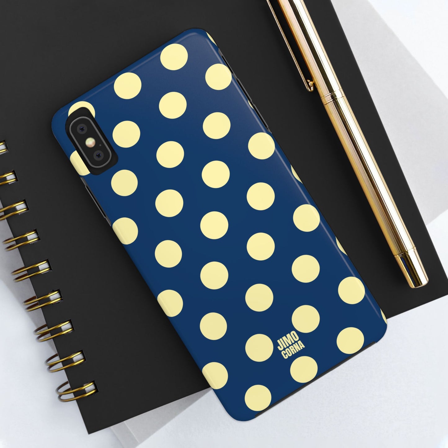 Big Polka Dot | Blue and Cream