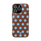 Big Polka Dot | Brown and Blue