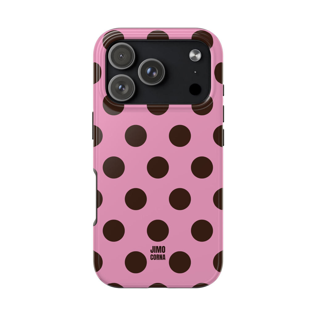Big Polka Dot | Pink and Brown