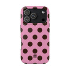 Big Polka Dot | Pink and Brown