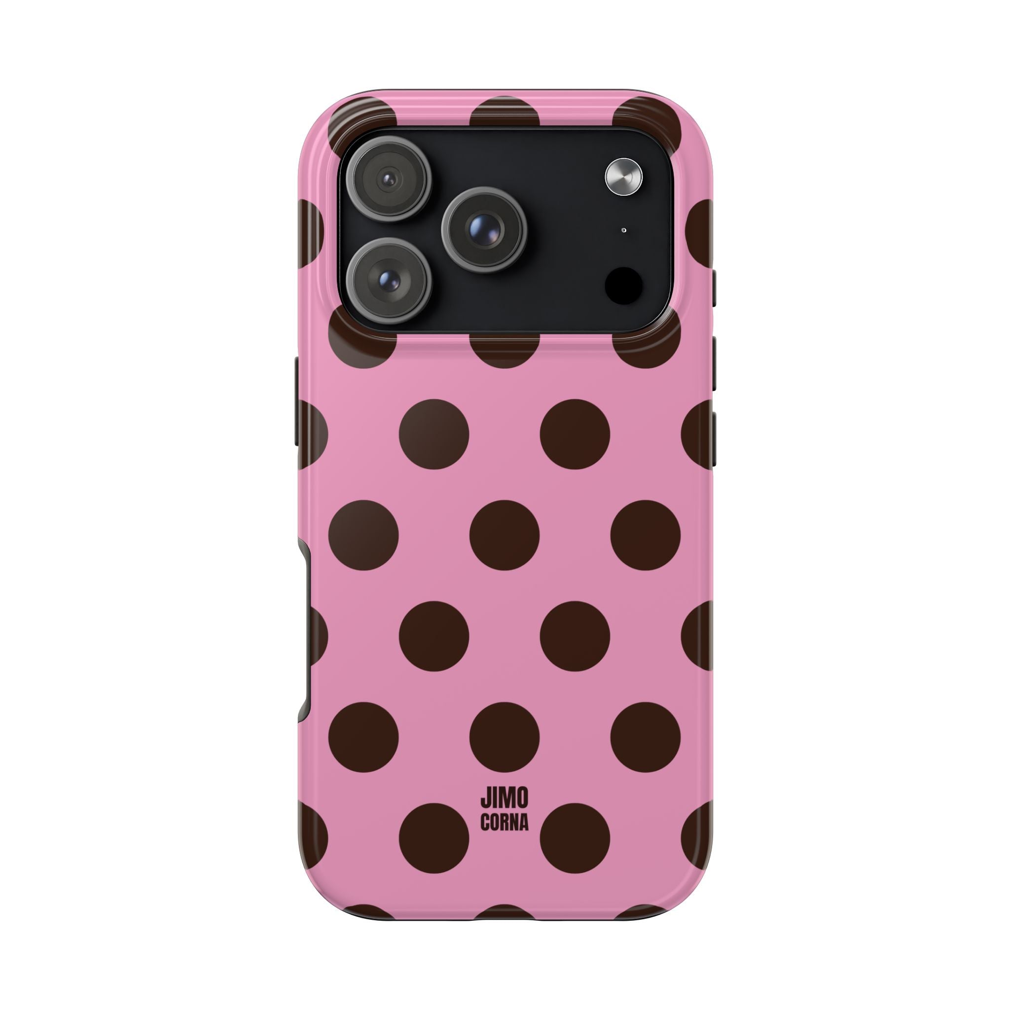Big Polka Dot | Pink and Brown