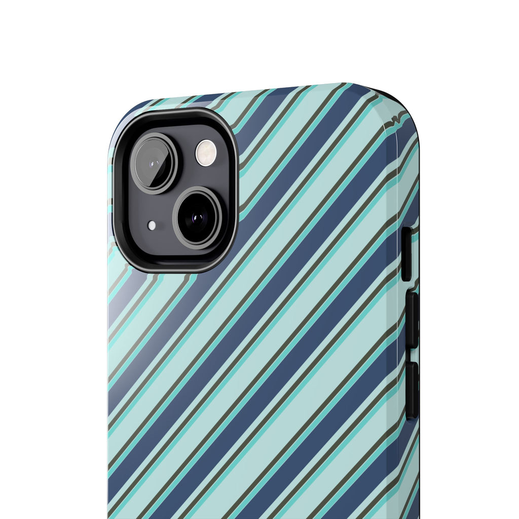 Angelina Stripes | Blue - iPhone Case