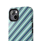 Angelina Stripes | Blue - iPhone Case