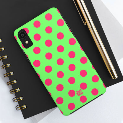 Big Polka Dot | Green and Pink
