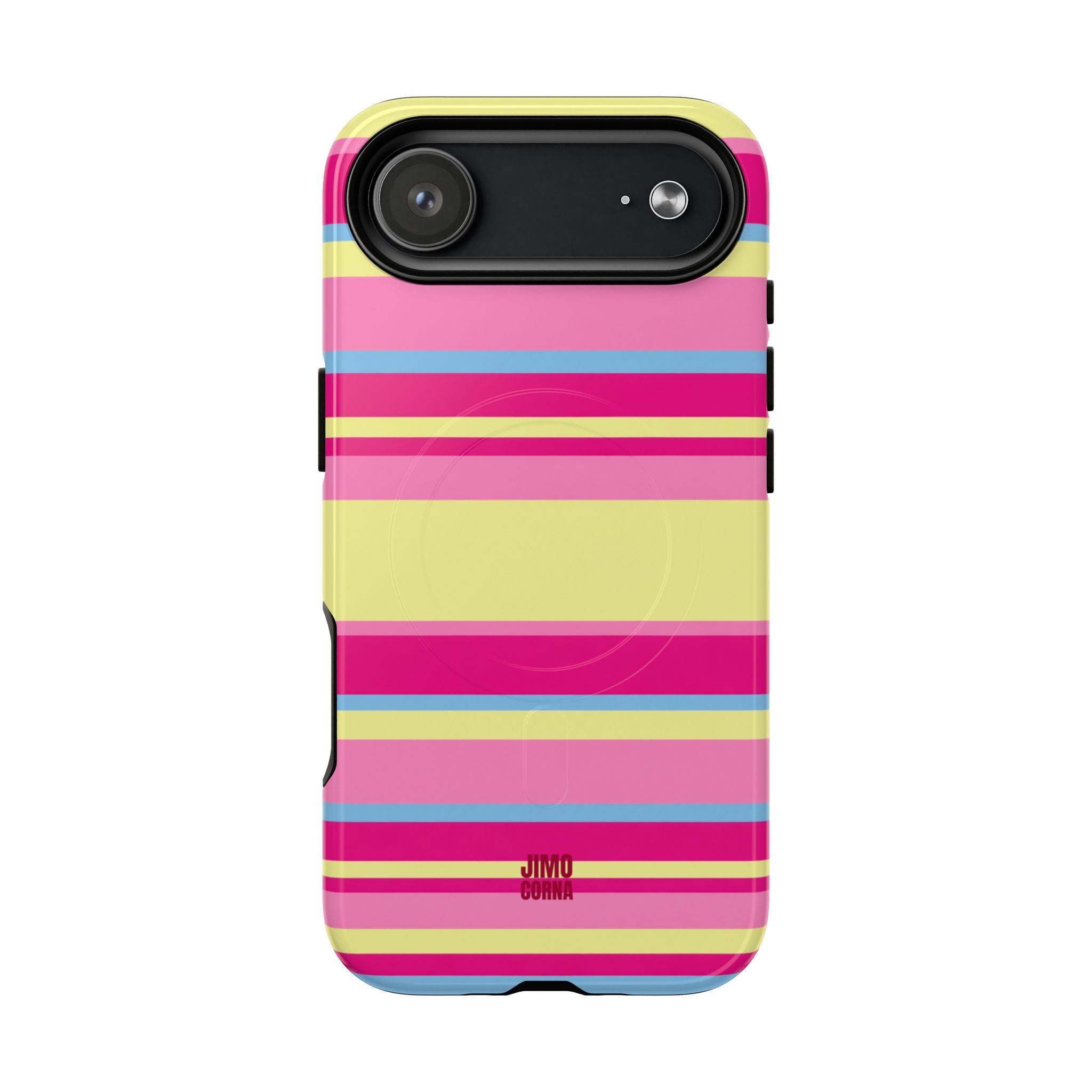 Lemonberry Stripe MagSafe iPhone Case
