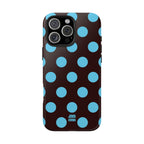 Big Polka Dot | Brown and Blue