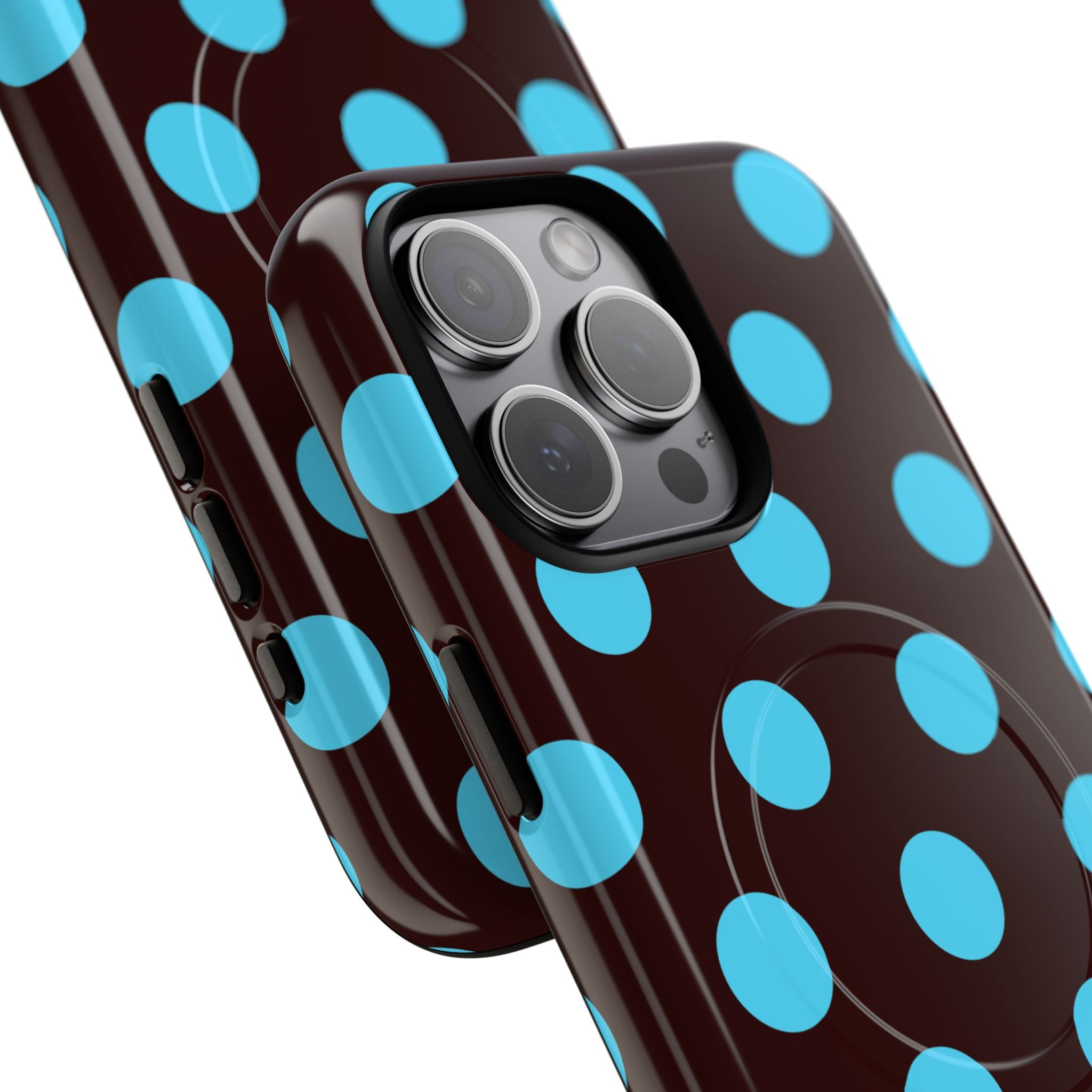 Big Polka Dot | Brown and Blue