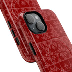 Holiday Knit | Red MagSafe iPhone Case