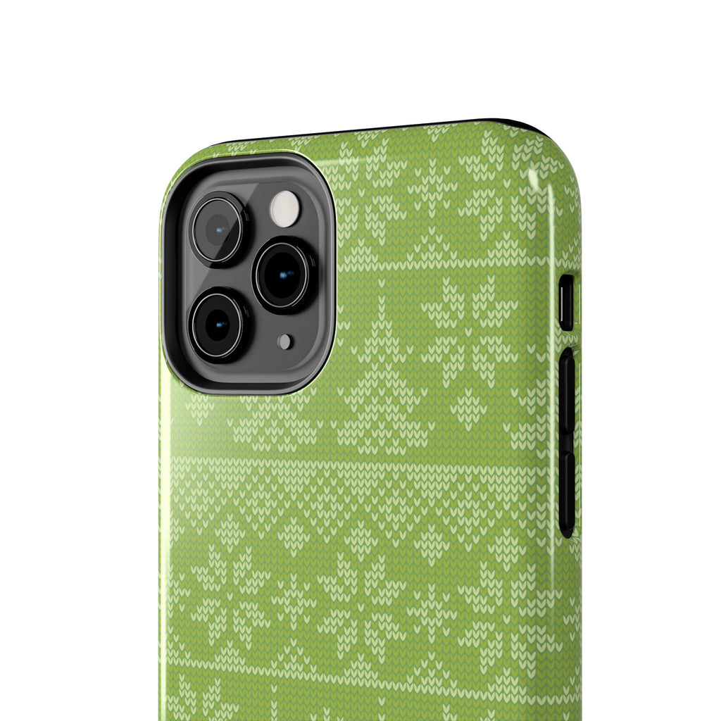 Holiday Knit | Green iPhone Case