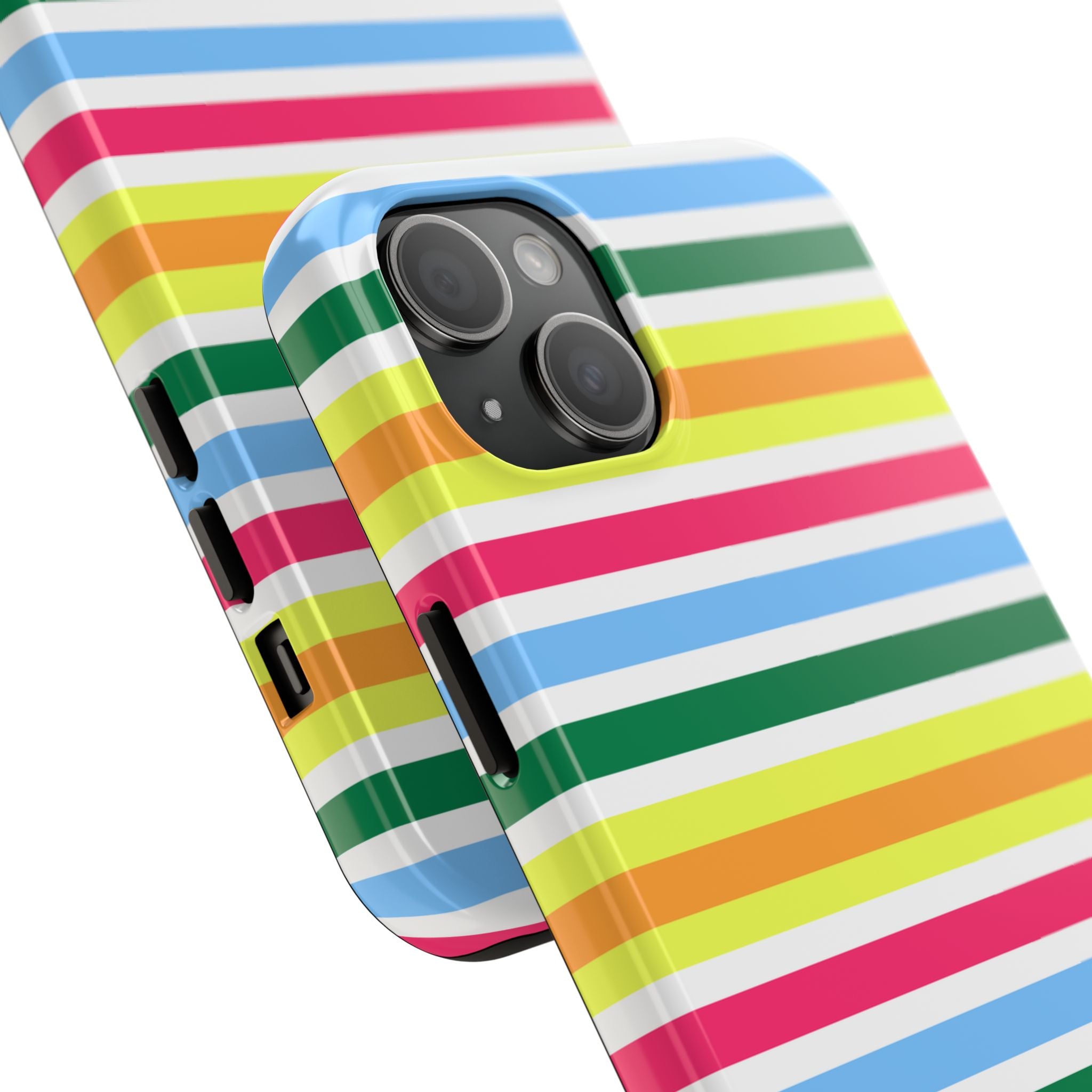 Rainbow Sorbet Stripe iPhone Case