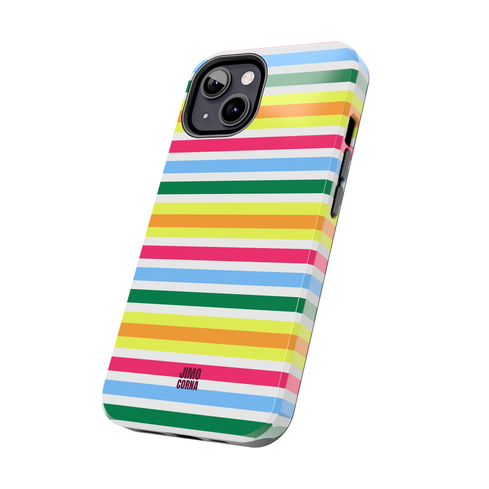 Rainbow Sorbet Stripe iPhone Case