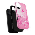 Pink Flutter Garden MagSafe iPhone Case