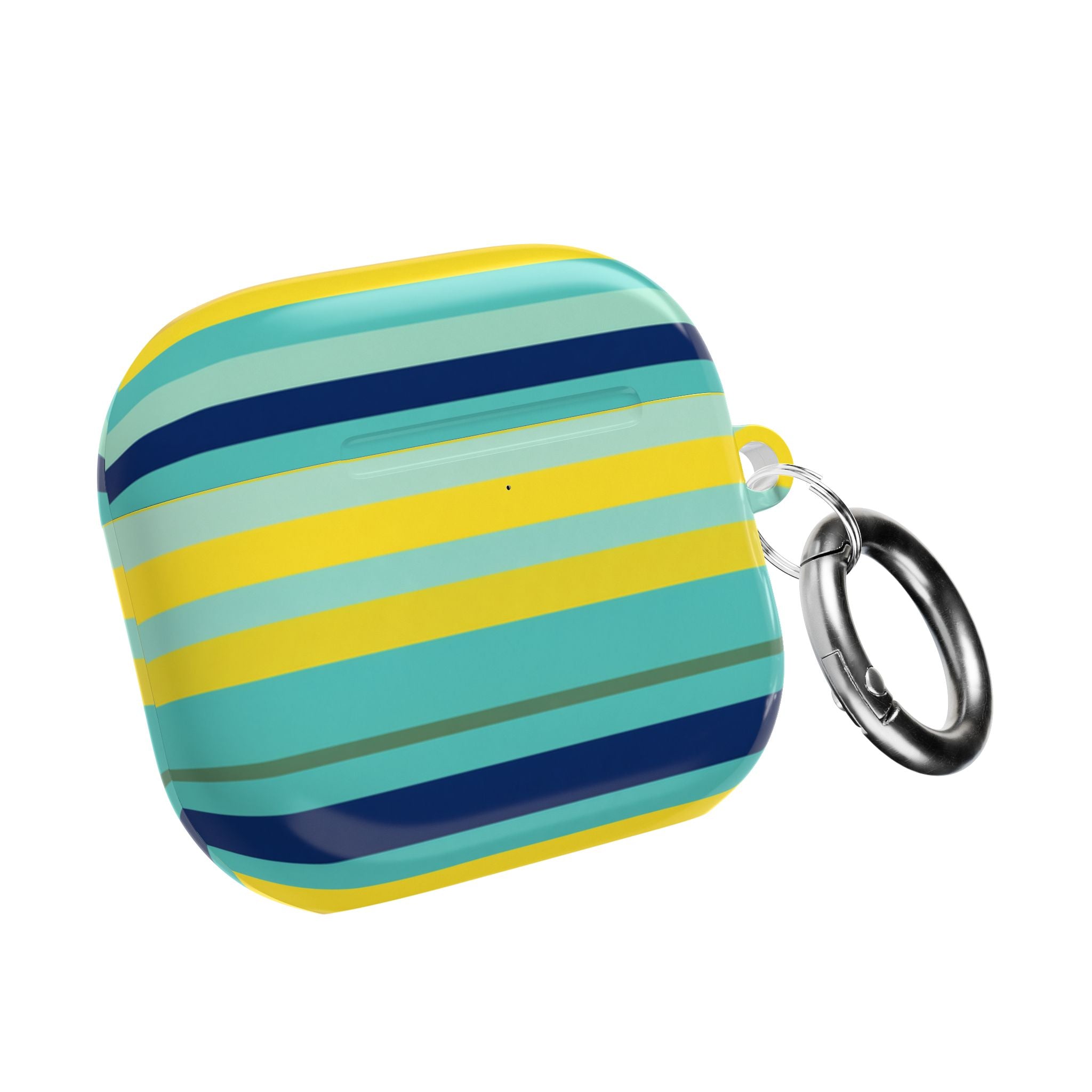 Blue Lemon Stripe AirPods Case