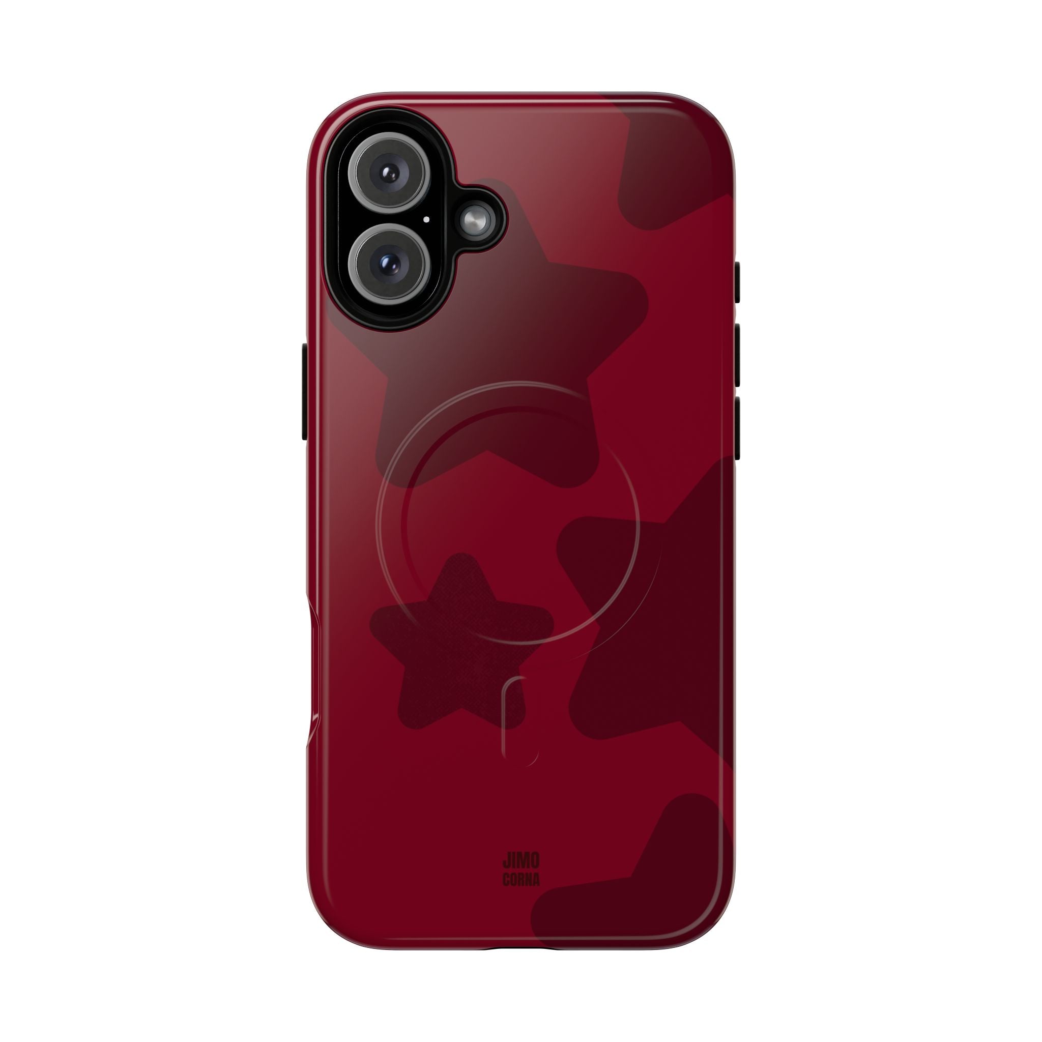 Cherry Red Bold Stars