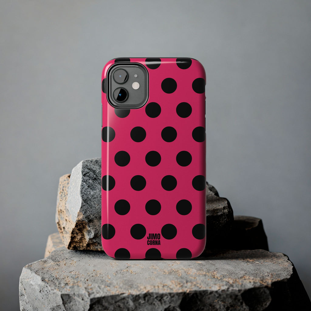 Big Polka Dot | Hot Pink and Black