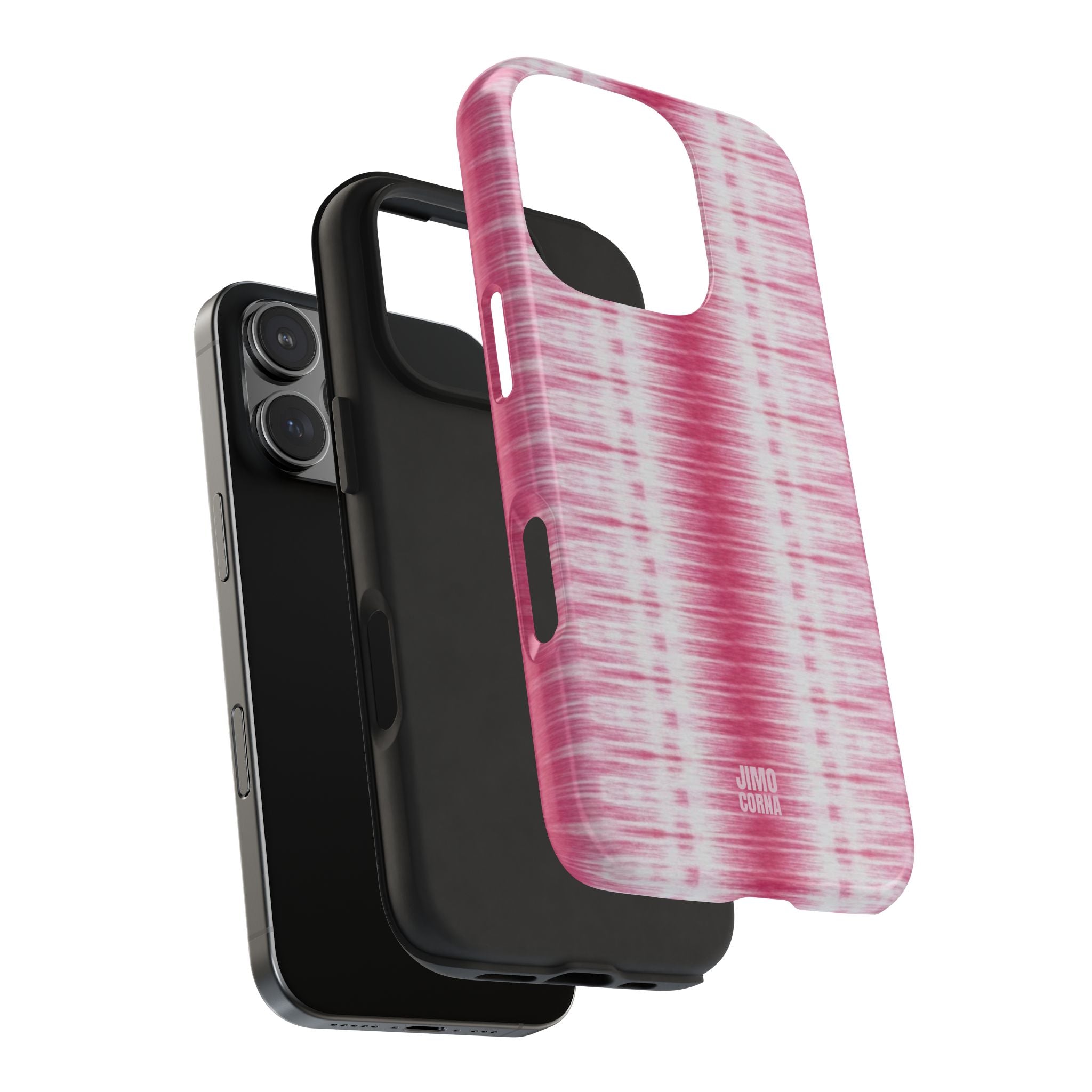 Pink Woven Texture iPhone Case