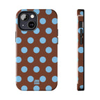 Big Polka Dot | Brown and Blue