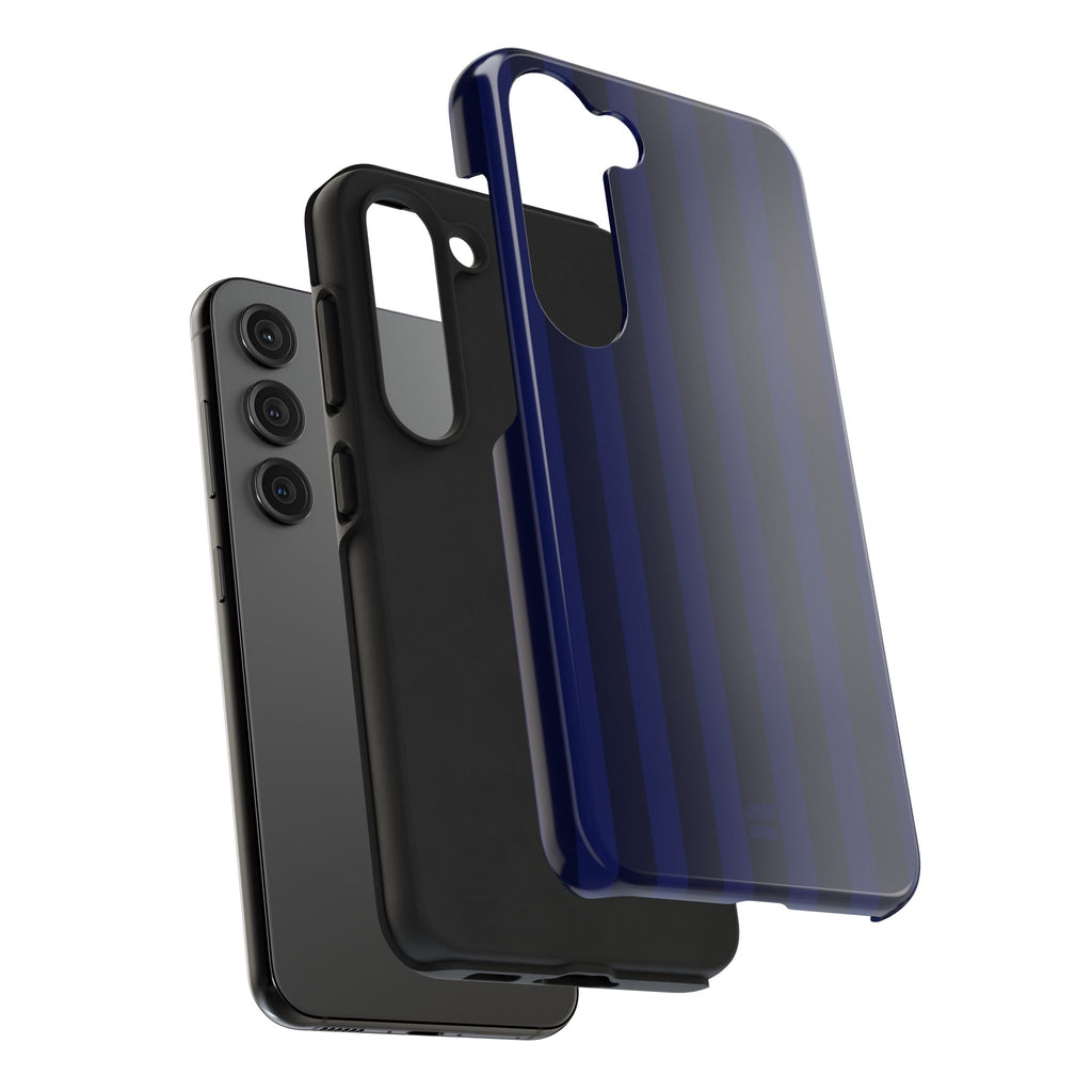 Navy Blue Bold Stripes