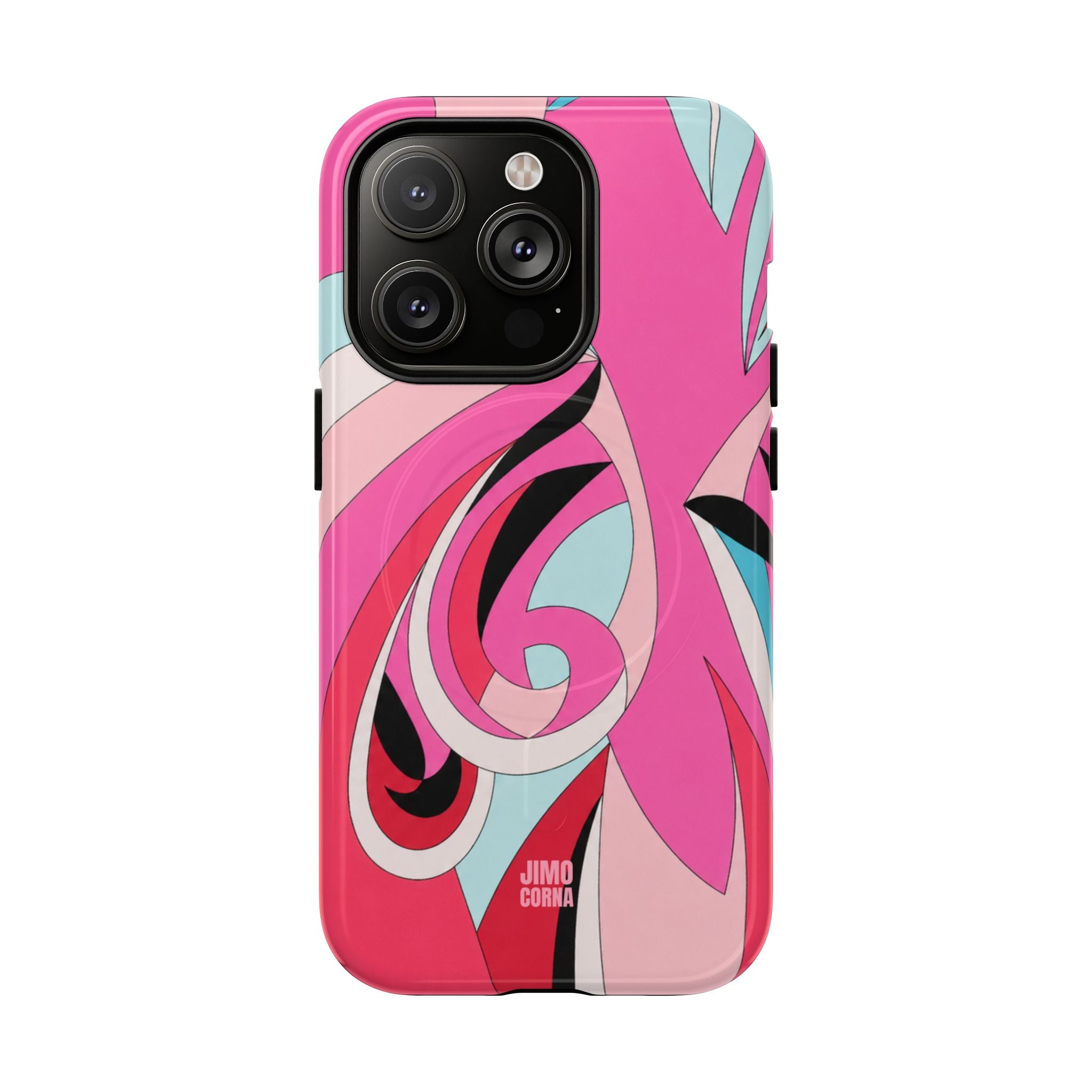 Pink Tropic Swirl MagSafe iPhone Case