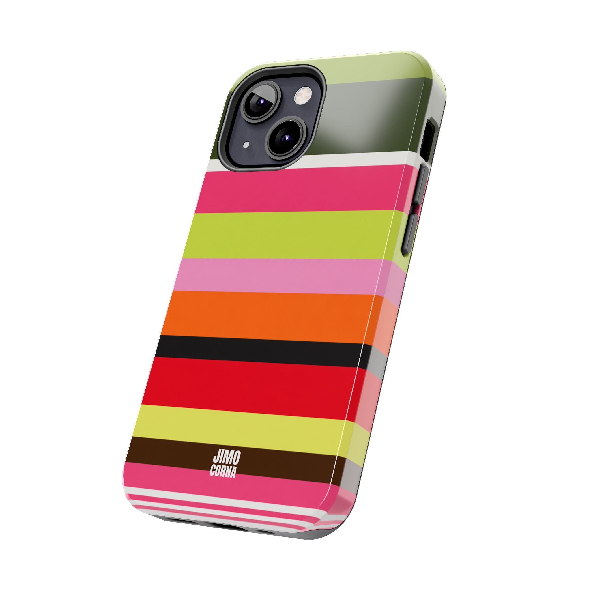 Berry Citrus Stripe iPhone Case