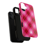 Pink Picnic Plaid MagSafe iPhone Case