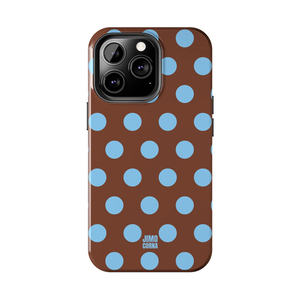 Big Polka Dot | Brown and Blue