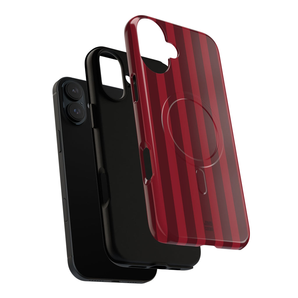Bold Stripes MagSafe iPhone Case | Cherry