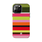 Berry Citrus Stripe iPhone Case