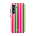 Lime Green and Pink Bold Stripes