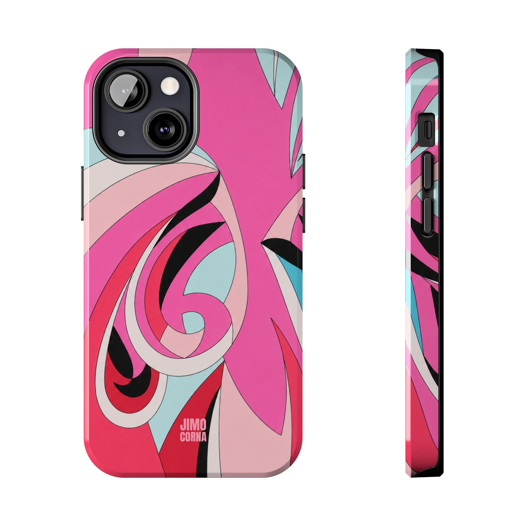 Pink Tropic Swirl iPhone Case