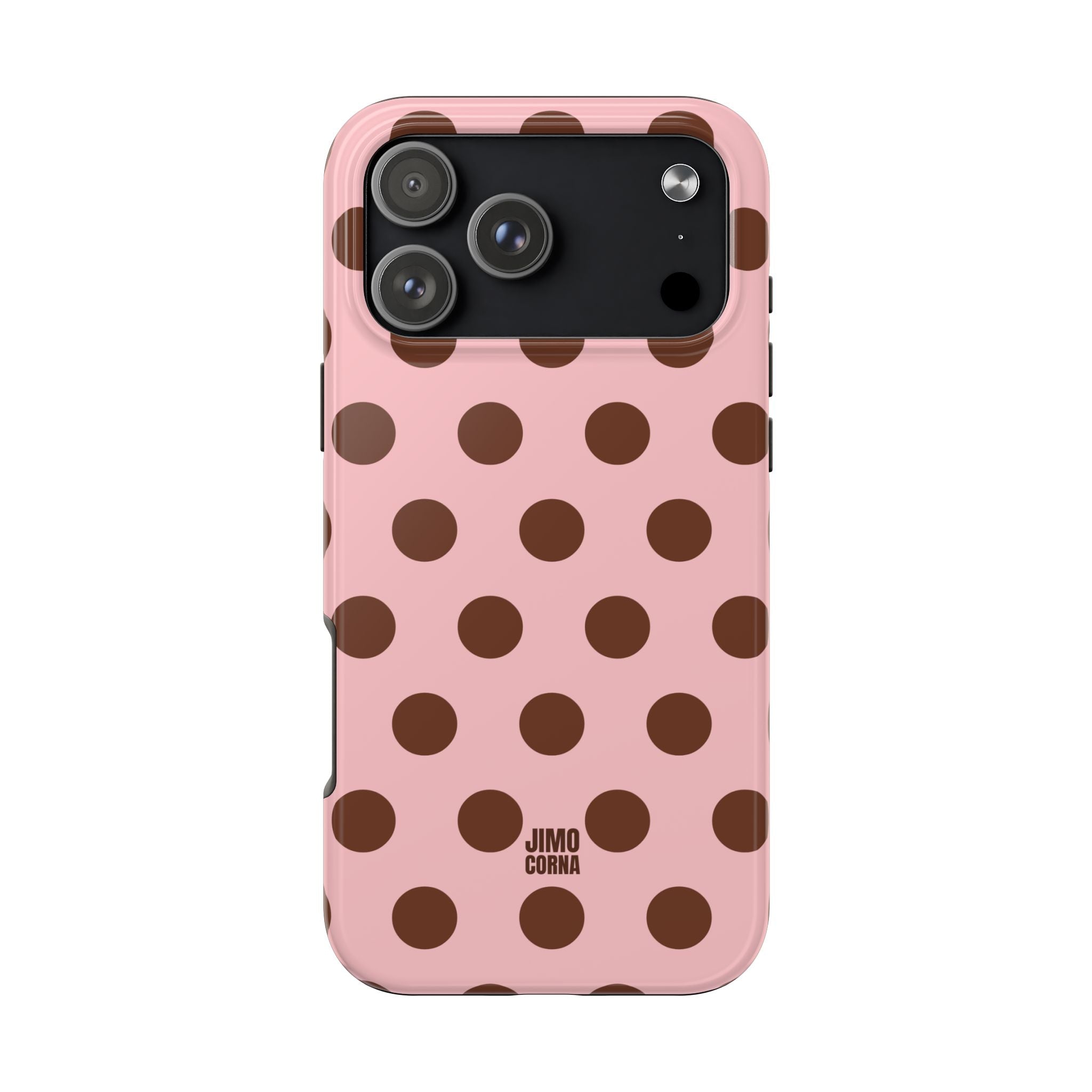 Big Polka Dot | Pink and Brown