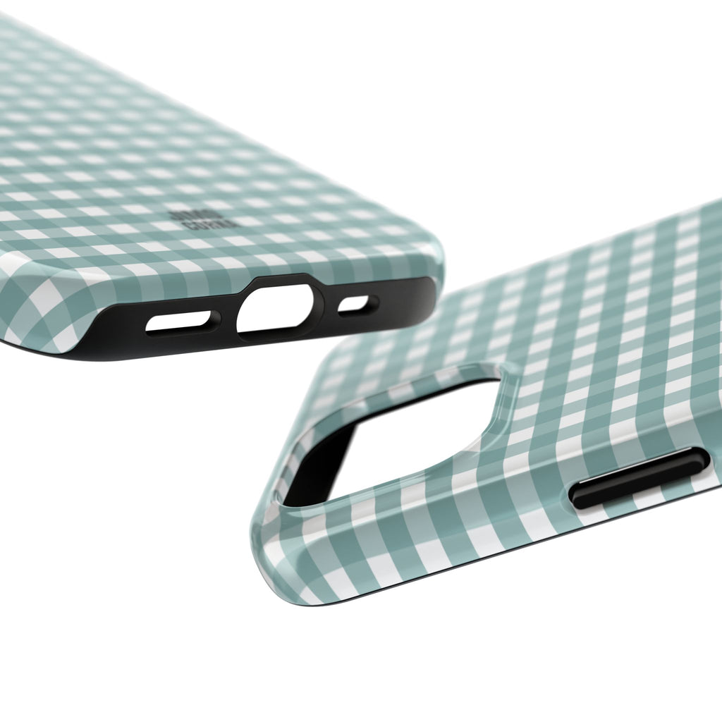 Farm Gingham iPhone Case | Blue