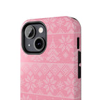 Holiday Knit | Pink iPhone Case