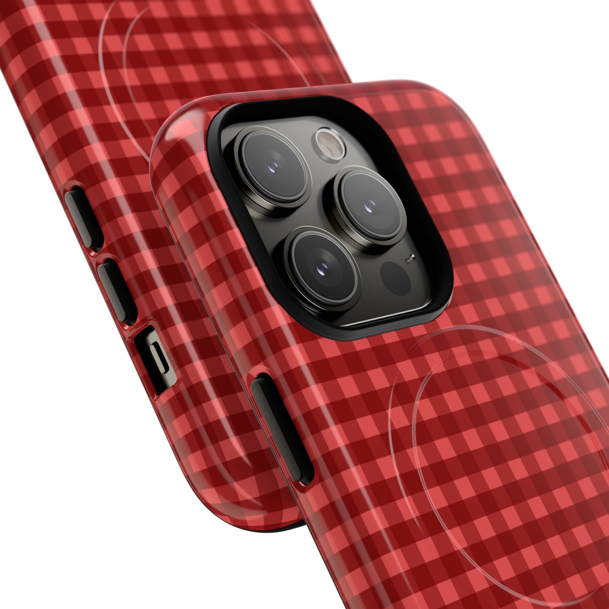 Farm Gingham MagSafe iPhone Case | Red