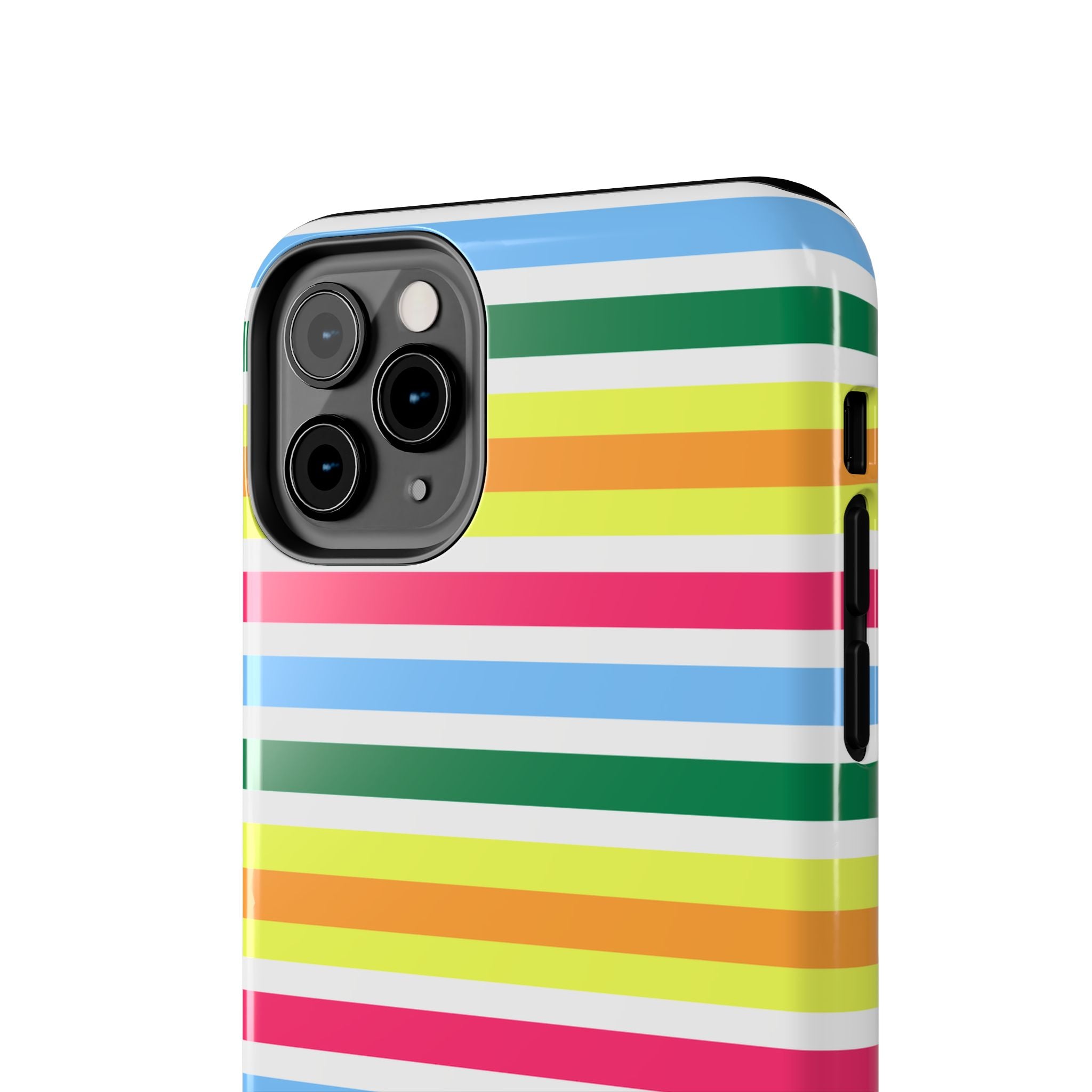 Rainbow Sorbet Stripe iPhone Case