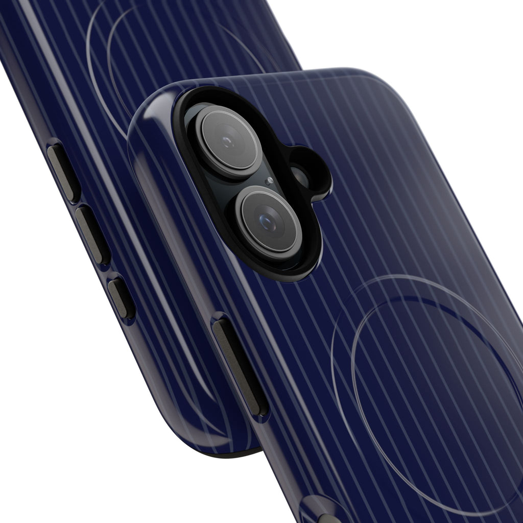Navy Blue Soft Stripes