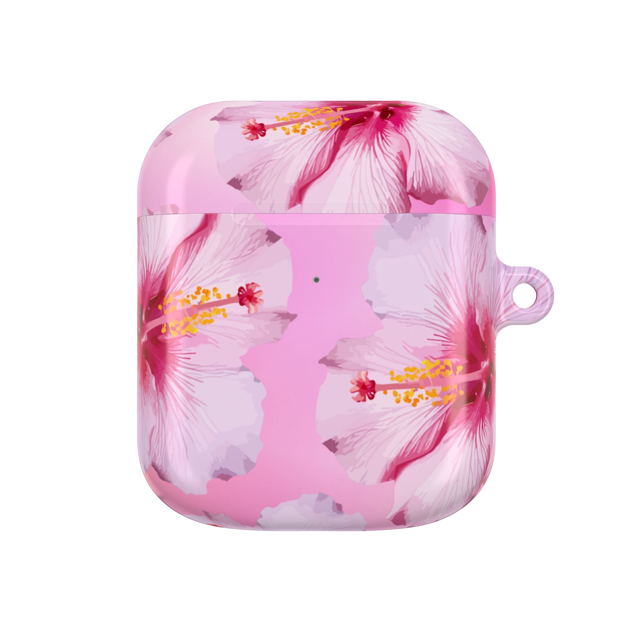 Pink Hibiscus AirPods Case