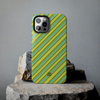 Angelina Stripes | Green - iPhone Case