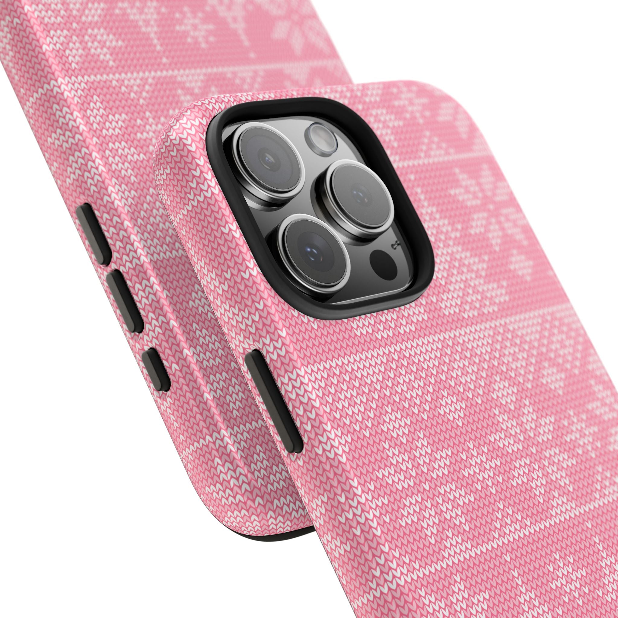 Holiday Knit | Pink iPhone Case
