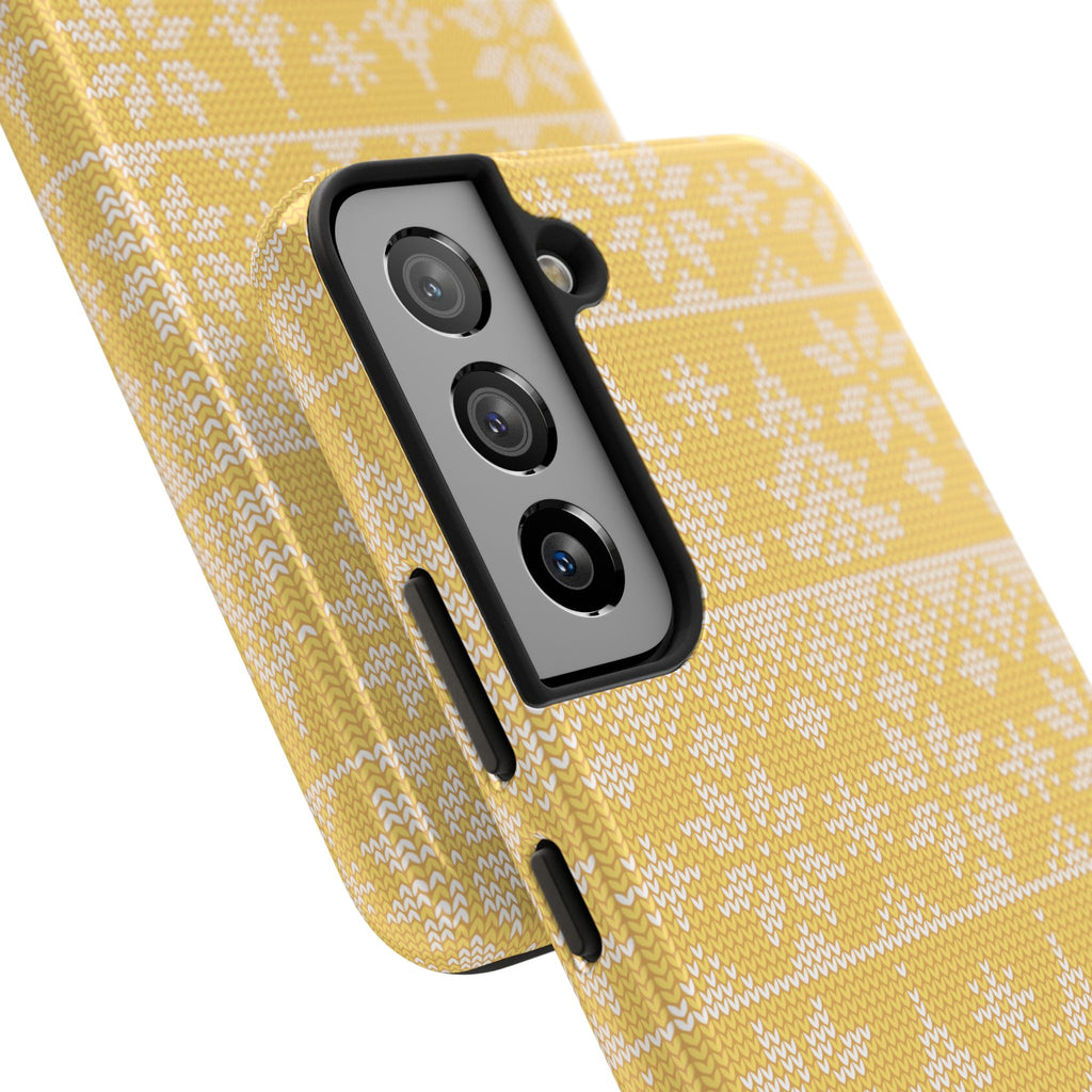 Holiday Knit | Yellow Samsung Galaxy Case