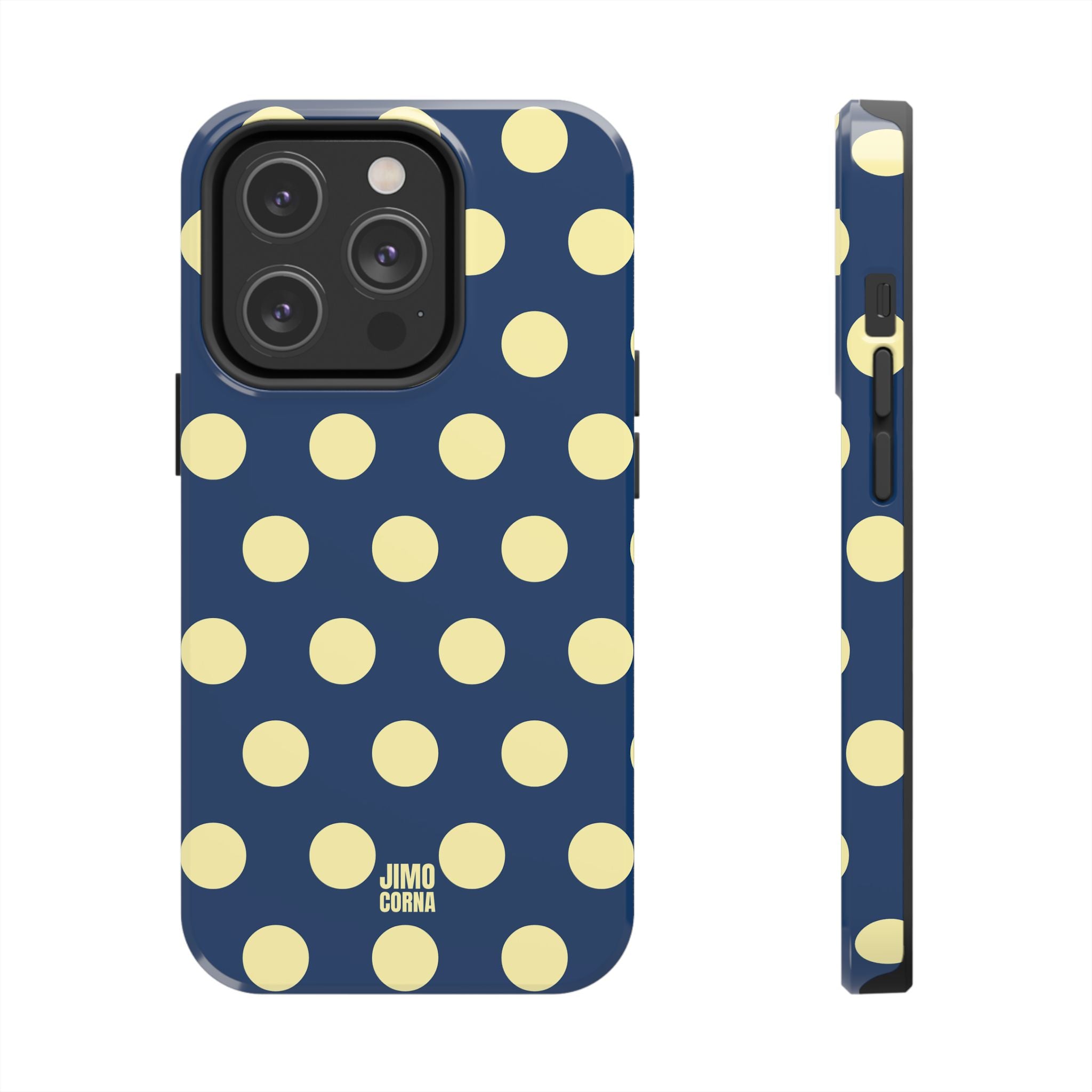 Big Polka Dot | Blue and Cream