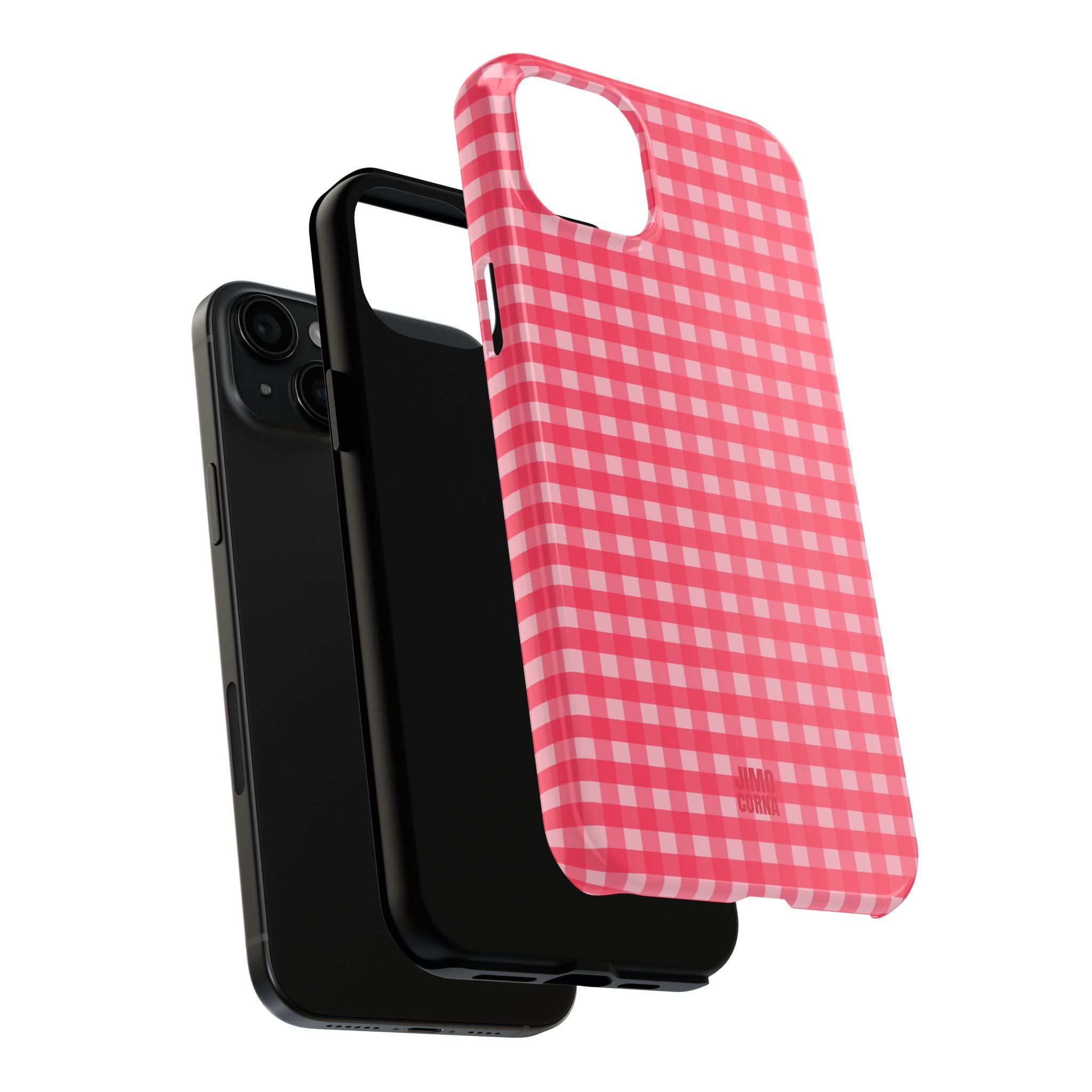 Farm Gingham iPhone Case | Hot Pink