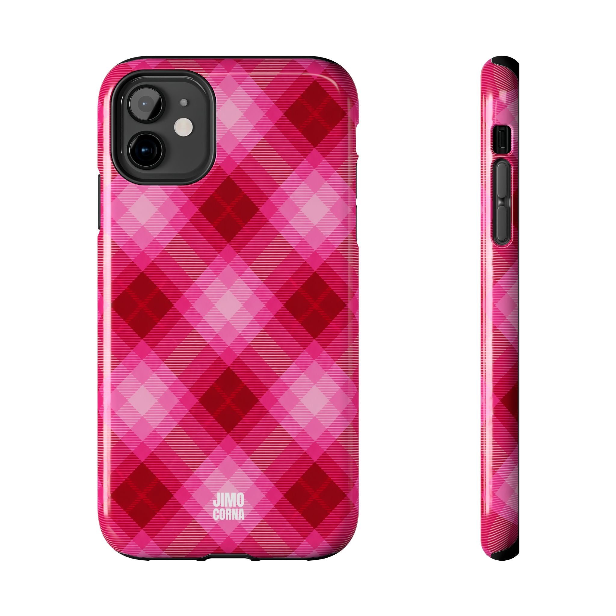 Pink Picnic Plaid iPhone Case
