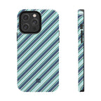Angelina Stripes | Blue - iPhone Case