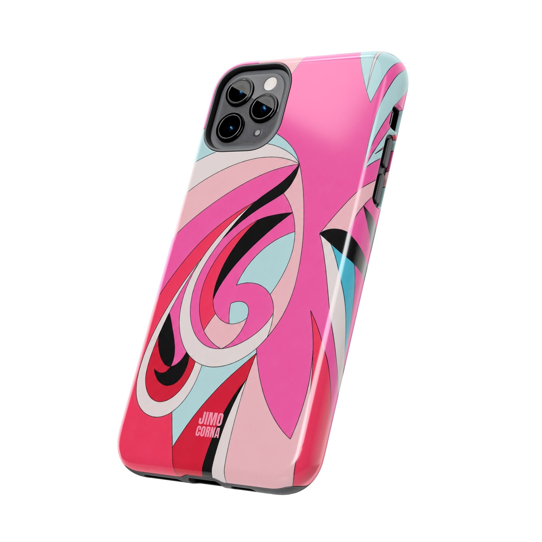 Pink Tropic Swirl iPhone Case