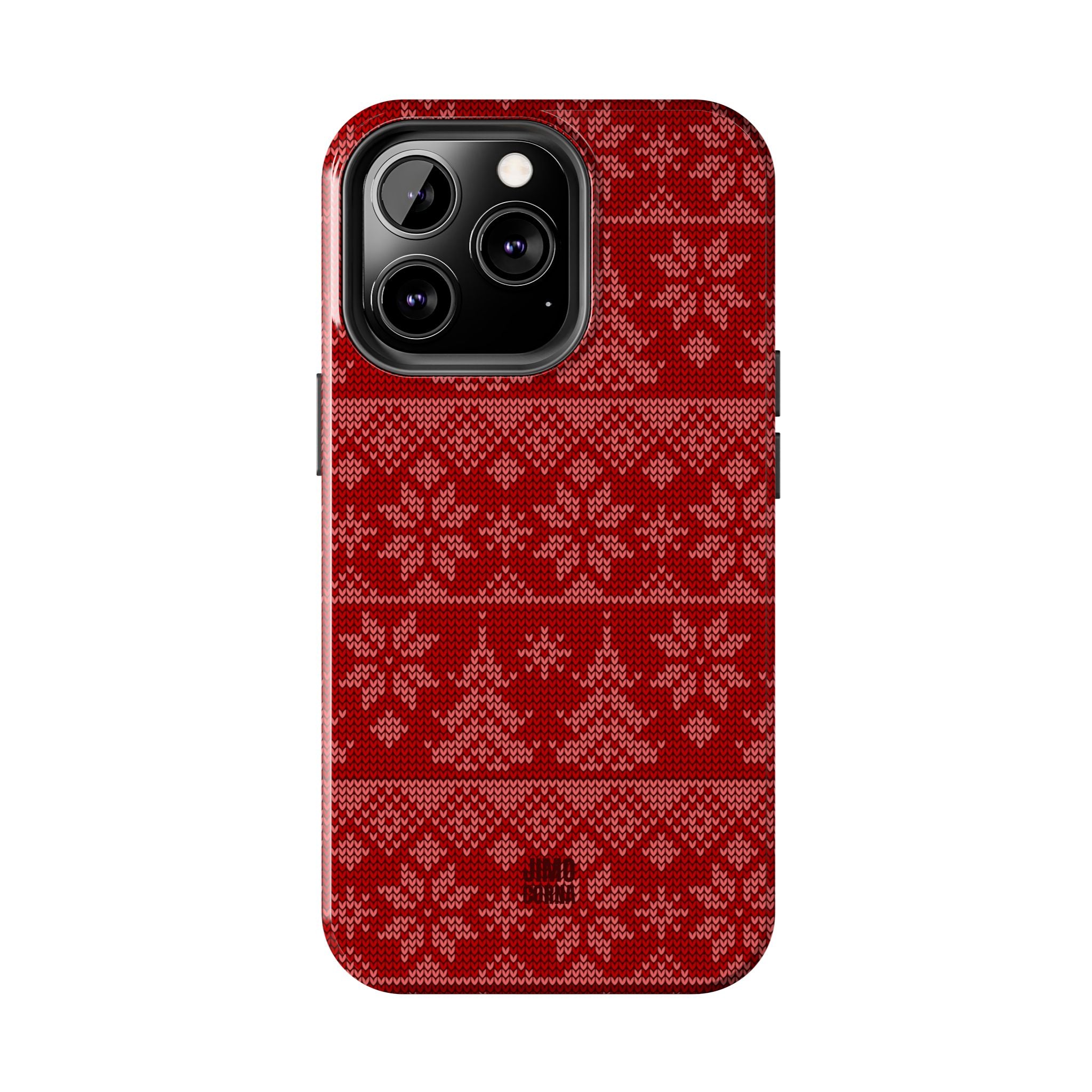 Holiday Knit | Red iPhone Case