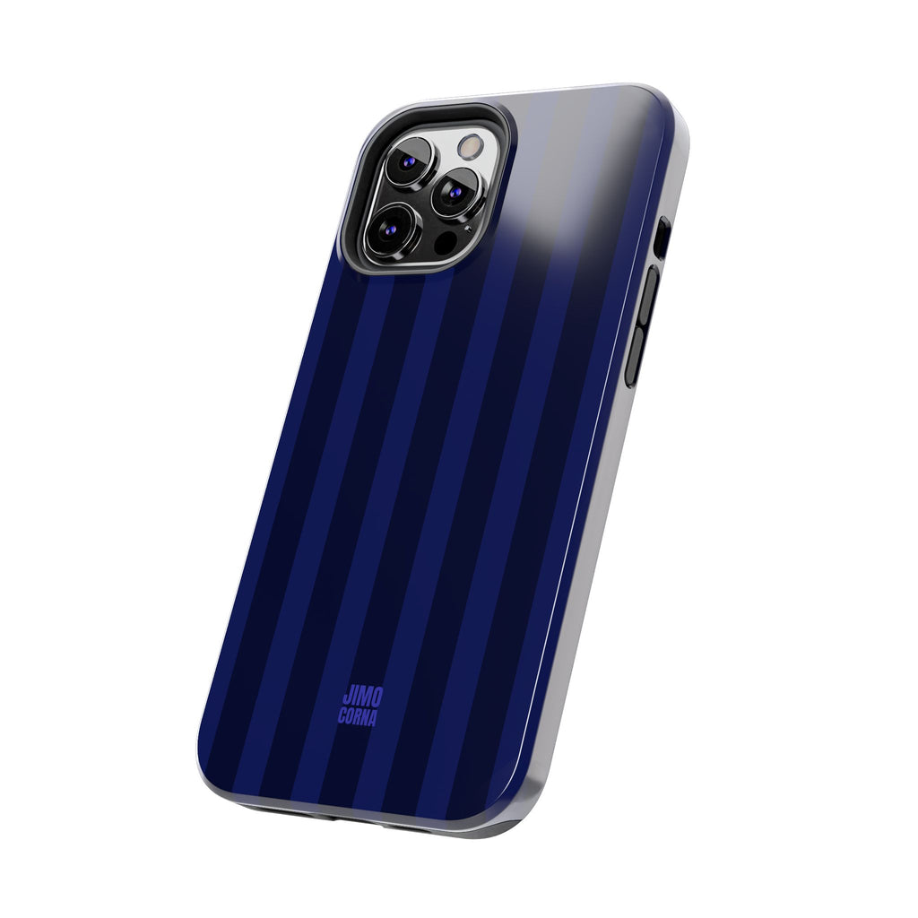 Bold Stripes iPhone Case | Navy Blue